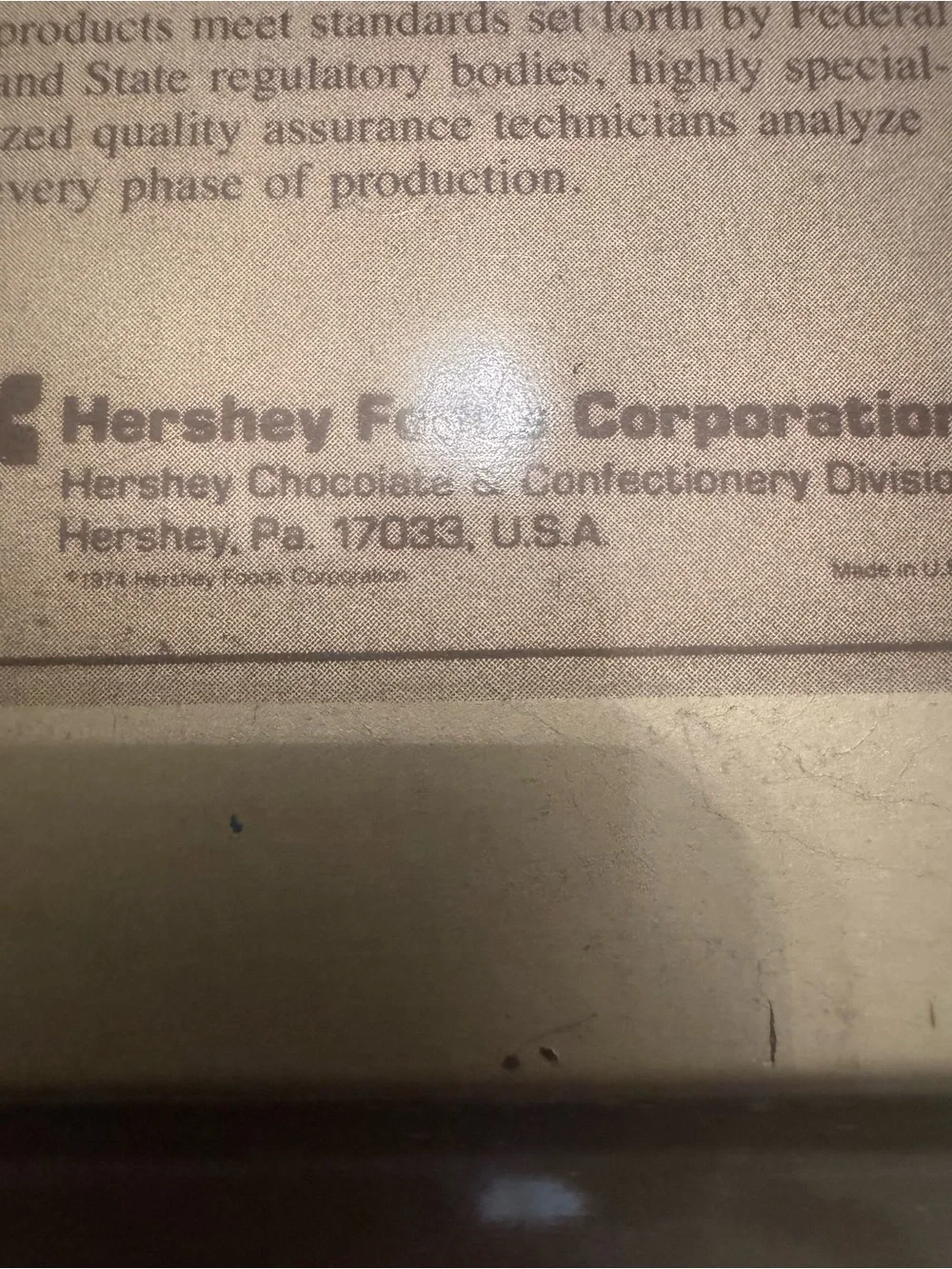 hershey excellent vintage